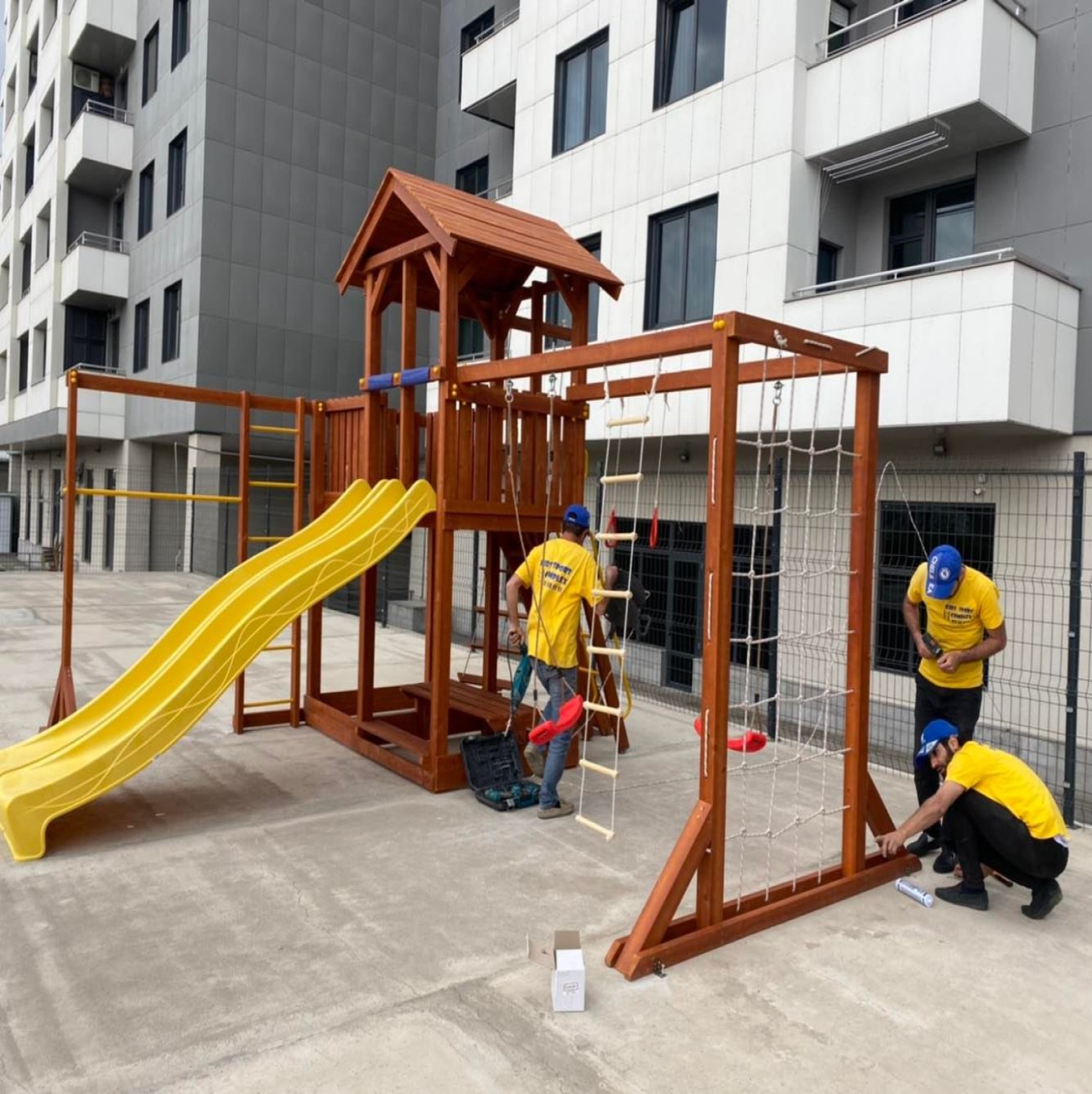 Concreting of playgrounds