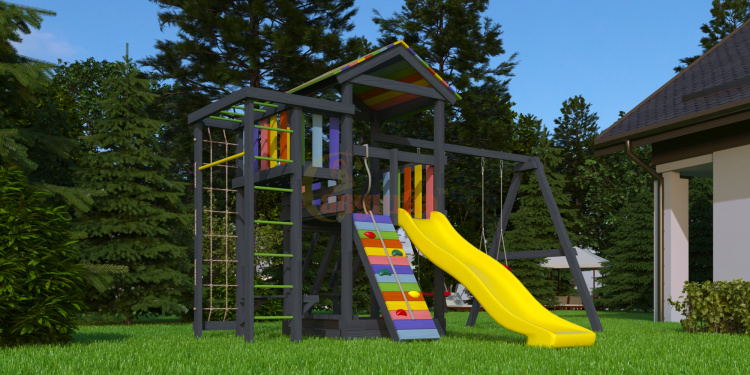 Wooden playground BLACK 5