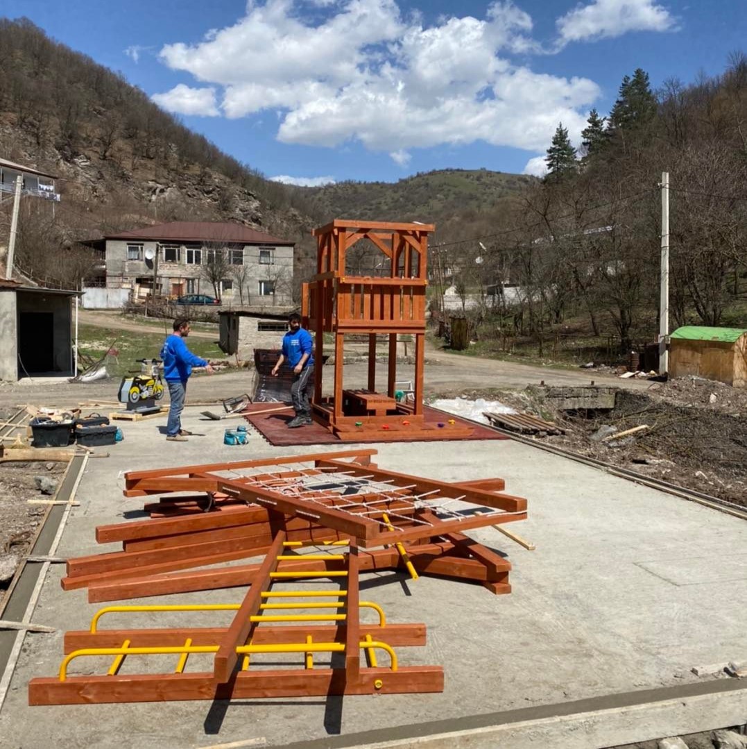 Concreting of playgrounds