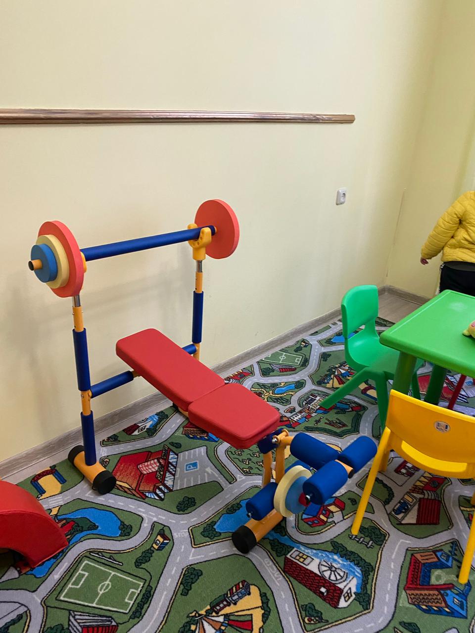 Children's barbell bench