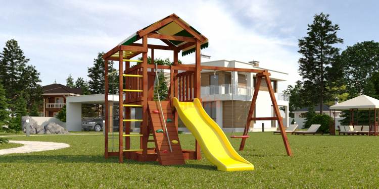 Wooden playground  Mahogany 5