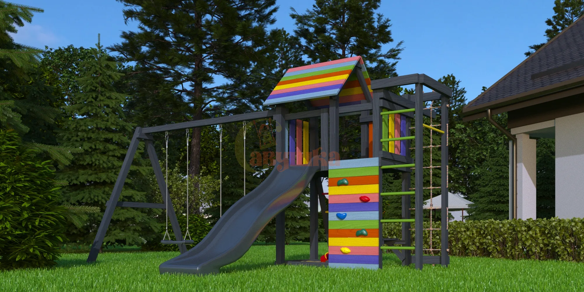 Wooden playground   BLACK  EDITION 6