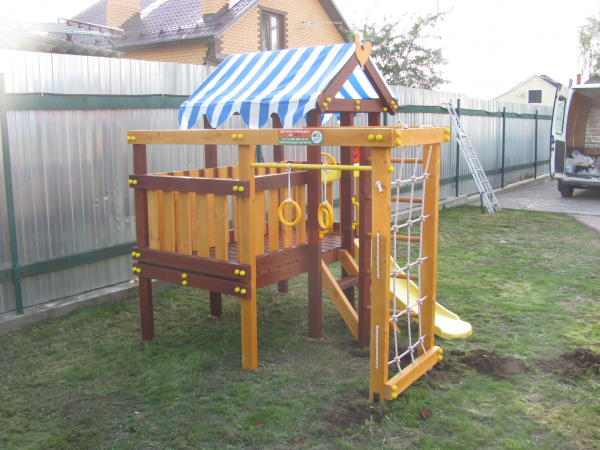 Wooden playground  baby play 1