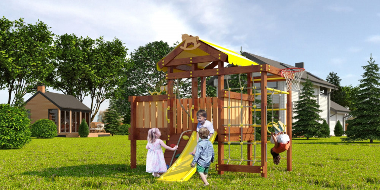 Wooden playground  baby play 3