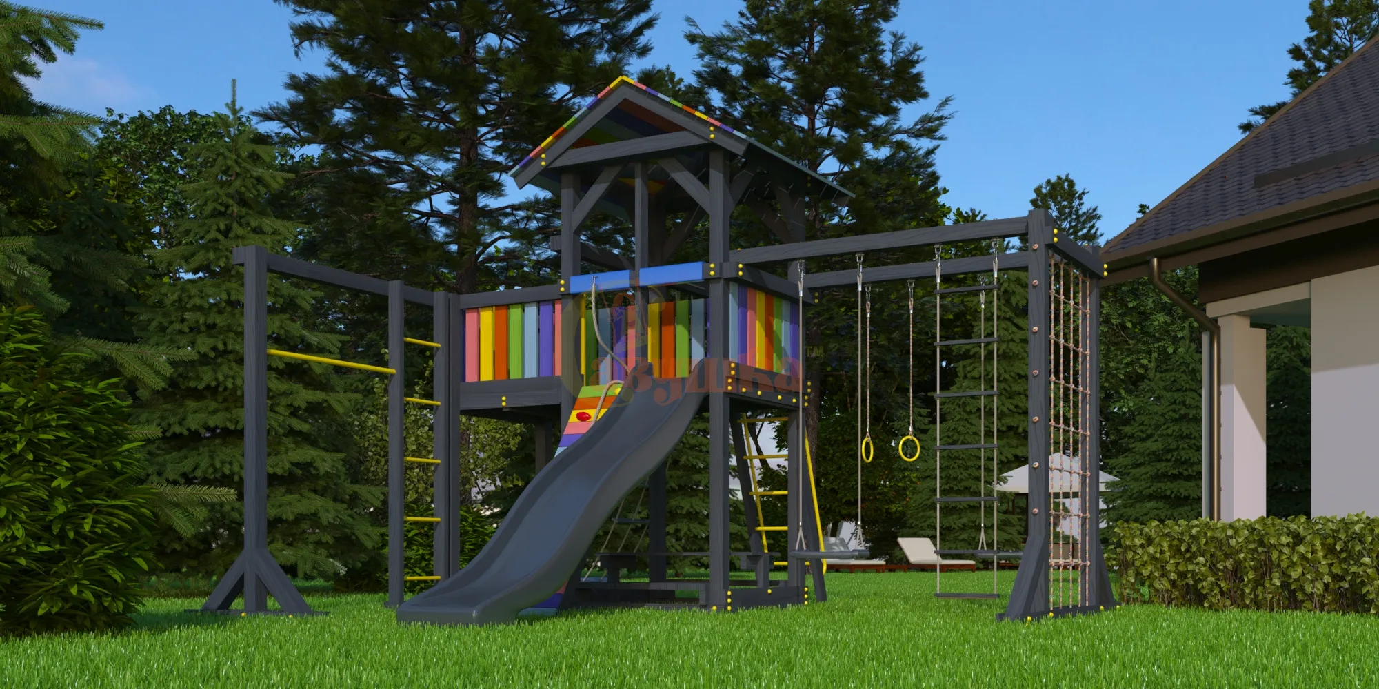 Wooden playground   BLACK  EDITION 3