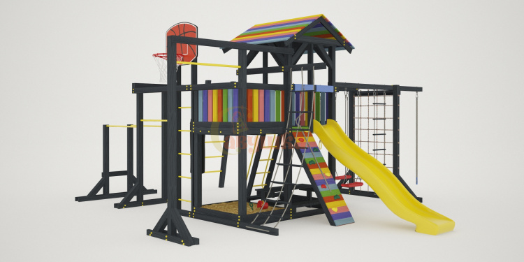 Wooden playground BLACK 1 