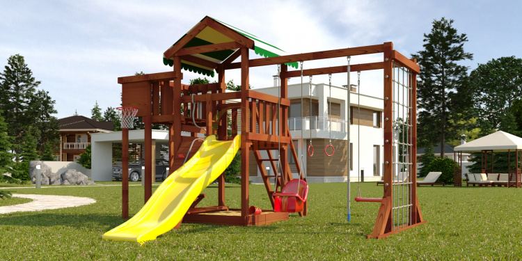 Wooden playground  Mahogany 4