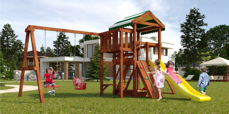 Wooden playground  Mahogany 2