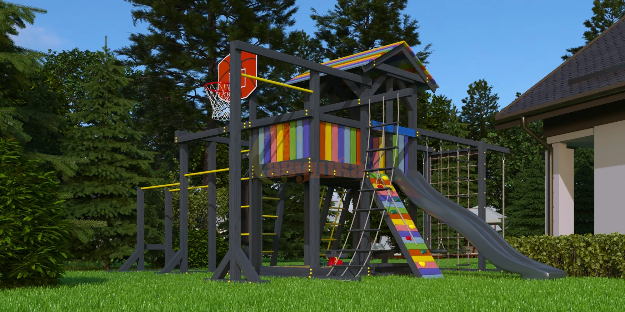 Wooden playground   BLACK  EDITION 2