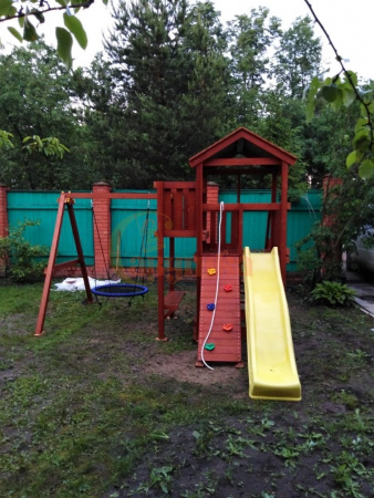 Wooden playground Master 2 with swing Nest 