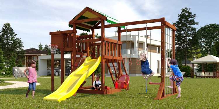 Wooden playground  Mahogany 4